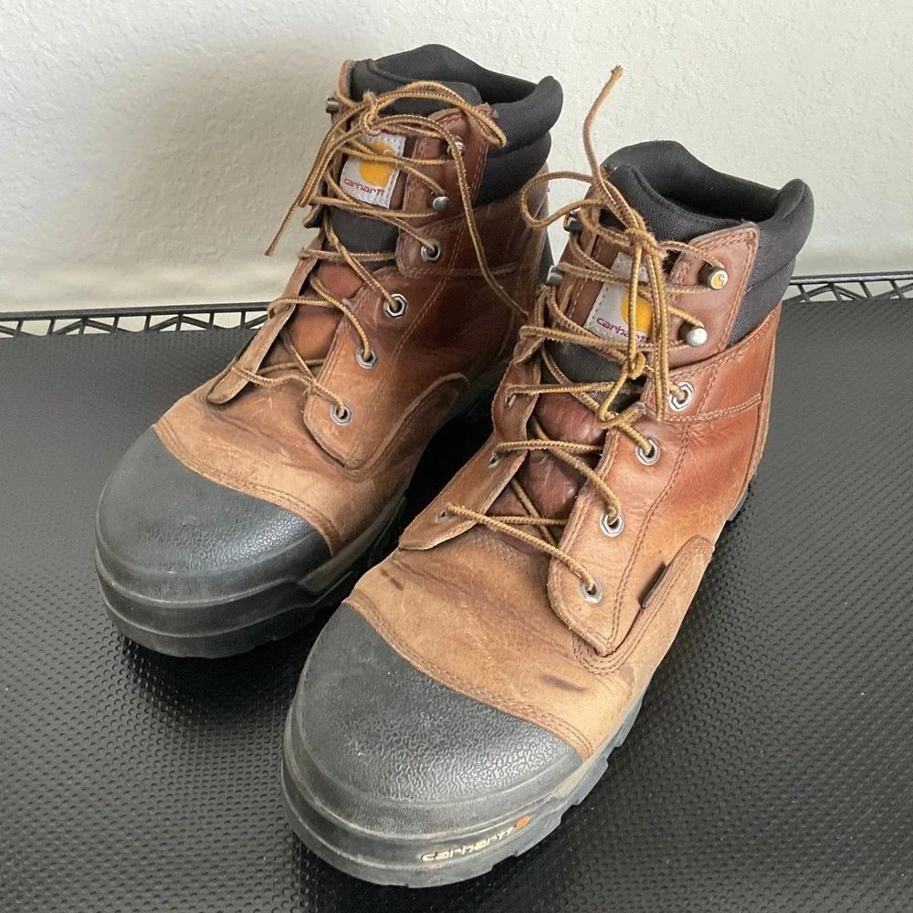 Carhartt Ground Force CME6355 Brown Waterproof Composite Toe Work Boots Mens 12M